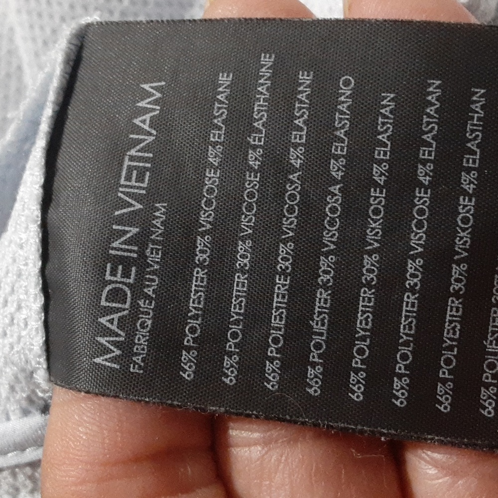 Club Monaco Light Blue Cropped Pants Pockets Women's Size 2 Preppy Beach - Picture 6 of 6